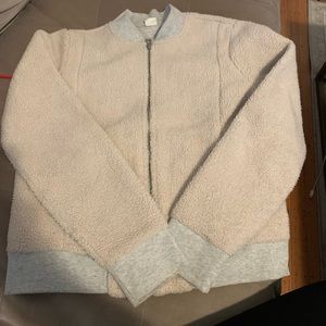 Gap shearling bomber jacket.